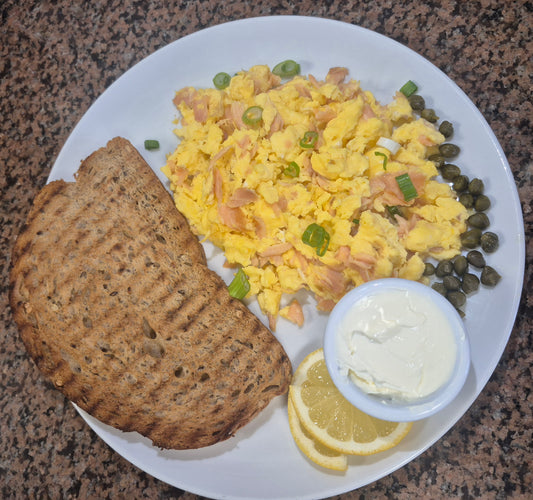 Scrambled Eggs and Smoked Salmon