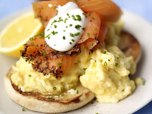 Scrambled Eggs and Smoked Salmon